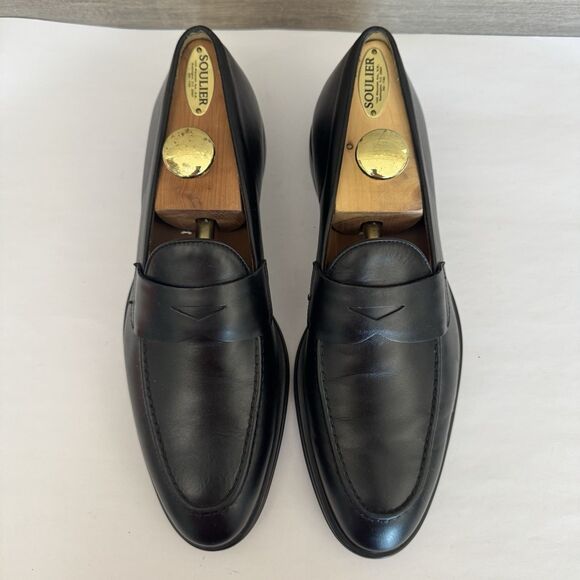 Antonio Maurizi Men’s Leather Tassel Loafer in Black, Size 43/US 10 Antonio Maurizi Black Leather‎ Penny Loafers Men EU 43 US 10  main image 3